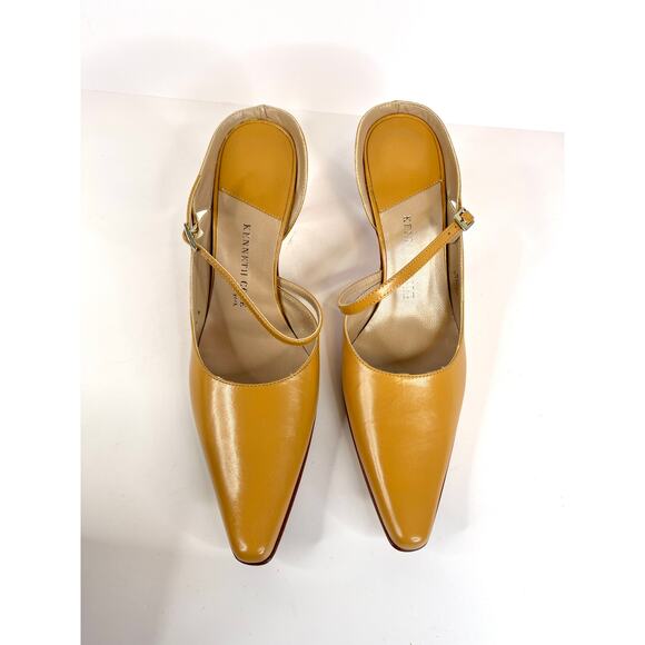 Kenneth Cole Leather Heels Size 9 Style: Wall Street LE - Camel - Italy - Picture 6 of 16